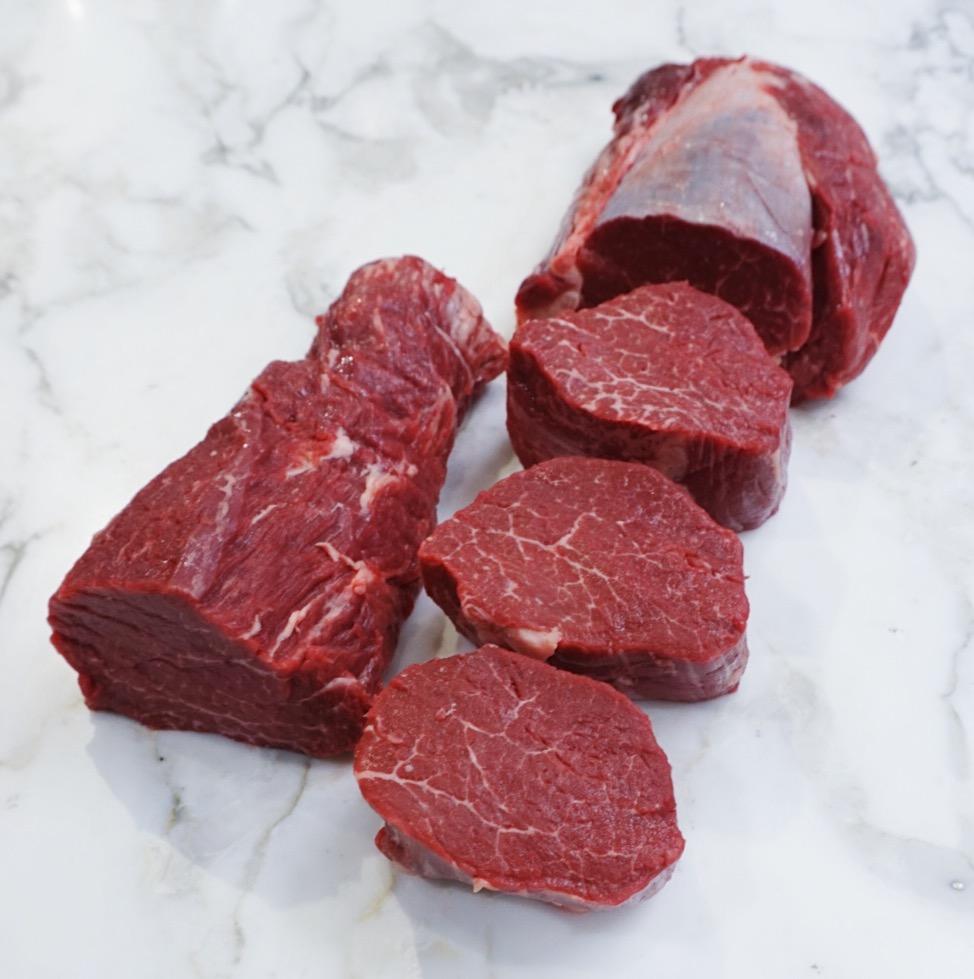 Beef Eye Fillet Grass Fed / Grass Finished (2x pieces by 1.8 to 2.0kg each / approx. 4kg in total) Beef Vic's Meat
