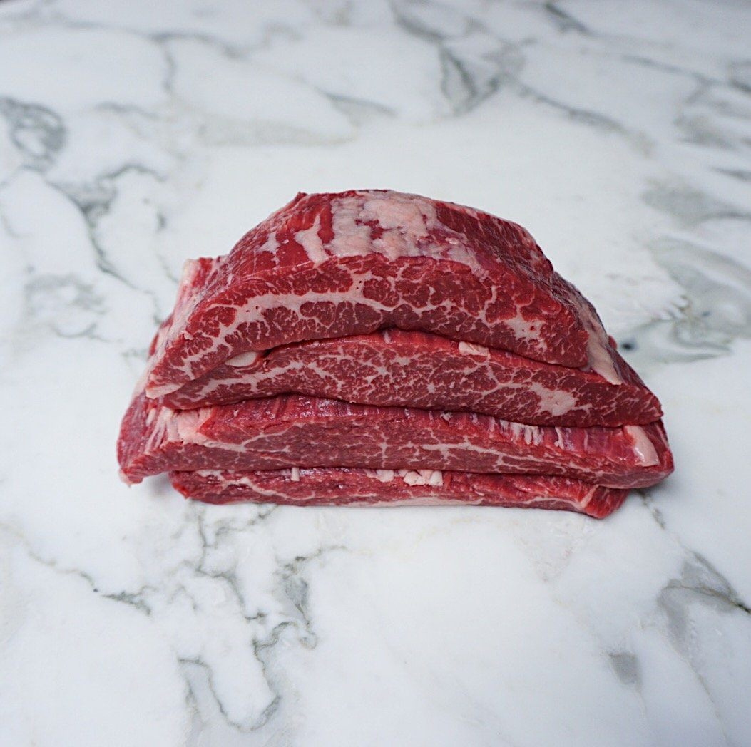 Beef Flank Steak Black Onyx Rangers Valley (4x pieces by 220g approx. 0.88-1.0kg) Vic's Meat