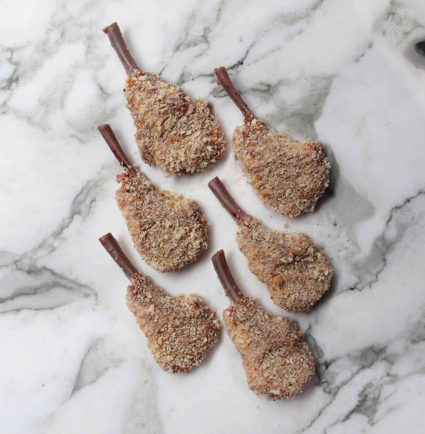 Lamb Cutlets Free Range Crumbed (6x pieces approx. 500-600g) Vic's Meat