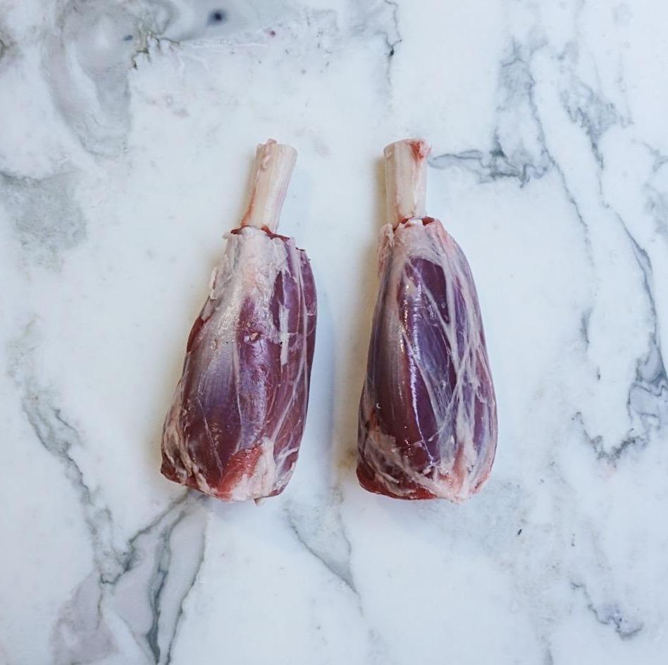 Lamb Hind Quarter Shanks Free Range (4x pieces approx 1.0-1.2kg) Vics Meat