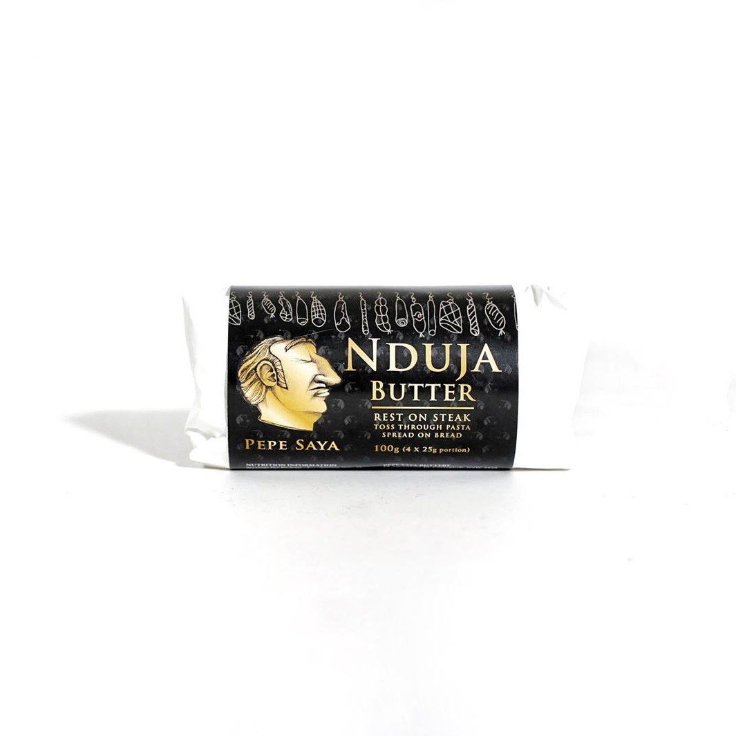 Nduja (En-doo-ya) Butter by Pepe Saya 25g x 4 Pieces Vic's Meat