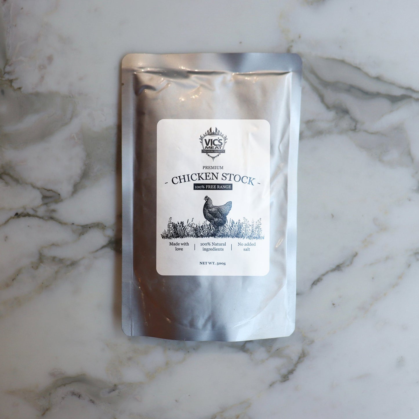 Premium Chicken Stock 100% Free Range 300g Vic's Meat