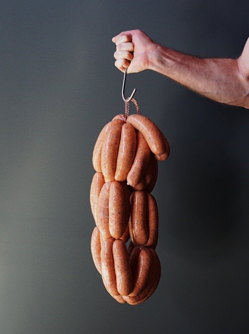 Thick Tomato & Onion BBQ Sausages (approx. 1-1.2kg) Vics Meat