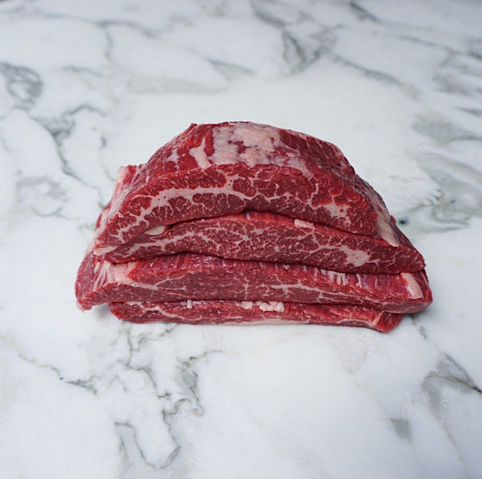 Beef Flank Steak Black Onyx Rangers Valley (4x pieces by 220g approx. 0.88-1.0kg) Vic's Meat 