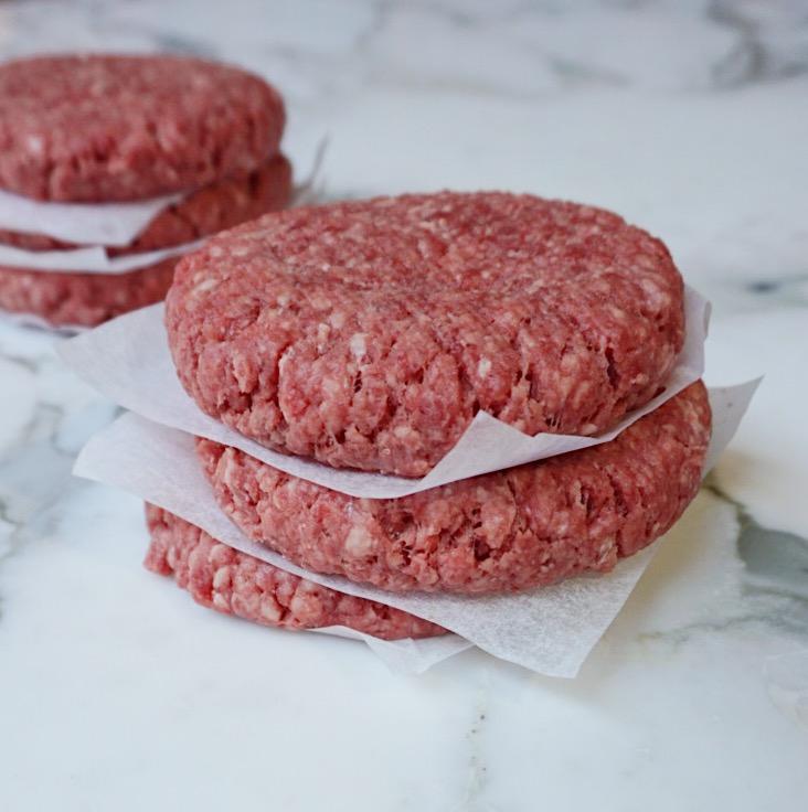 Beef Patties Angus Grass Fed (6x pieces approx. 0.9-1kg) Vics Meat 