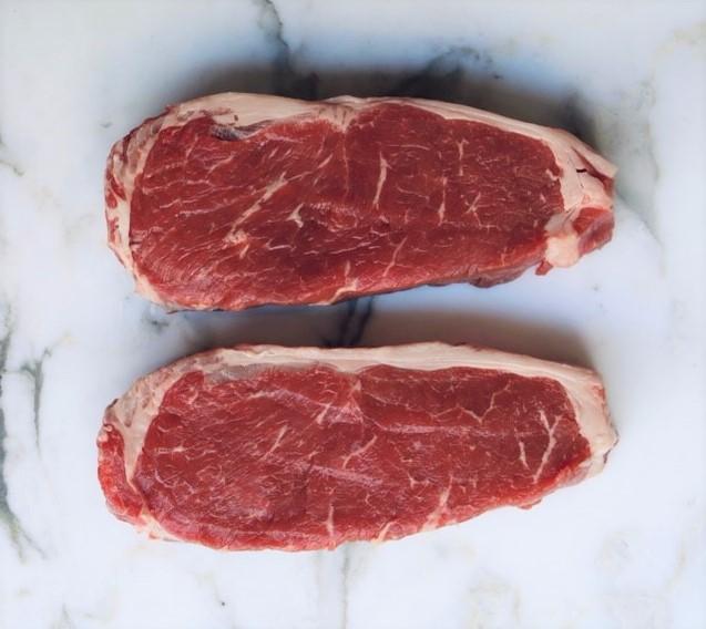 Beef Sirloin Steak Grain Fed (2x pieces by 300g approx. 600-700g) Vics Meat 