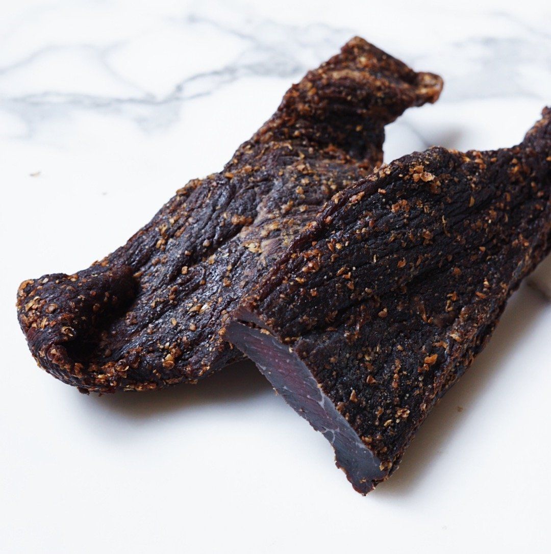 Biltong Traditonal Flavour Blackmore Fullblood Wagyu (pack size 250g) Vic's Meat 