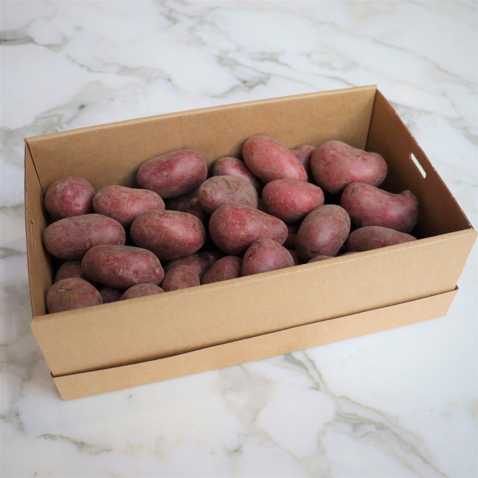 The Gourmet Potato Company 'Red Blush Chats' Naturally Grown Potatoes - 2.0kg Original Packaging from Manufacturer Vic's Meat 